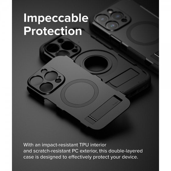 Ringke iPhone 15 Pro Max -suojakuori Alles MagSafe Musta