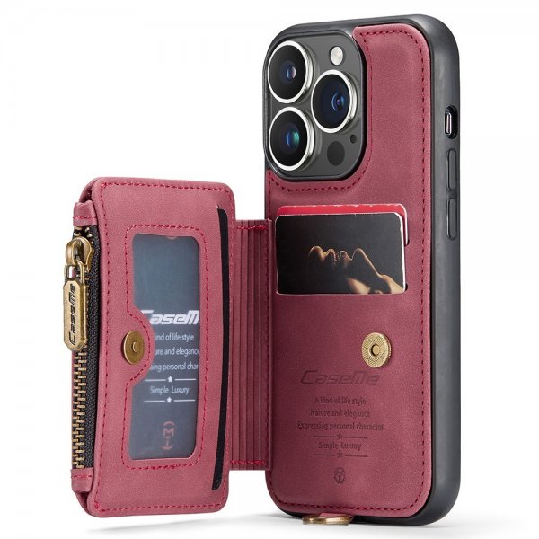 CaseMe iPhone 15 Pro Max Kuori C20-sarja Punainen