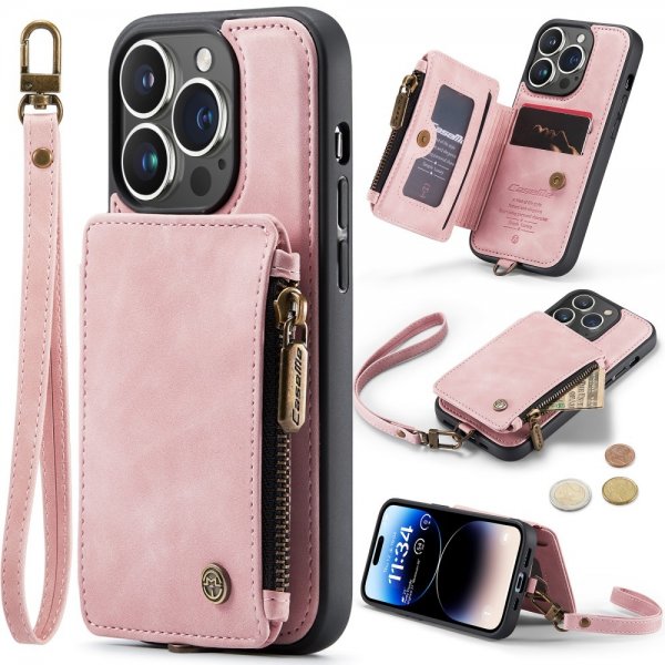 CaseMe iPhone 15 Pro Max -suojakuori, C20 Series, pinkki