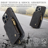 CaseMe iPhone 15 Pro Max -suojakuori, C20 Series, musta