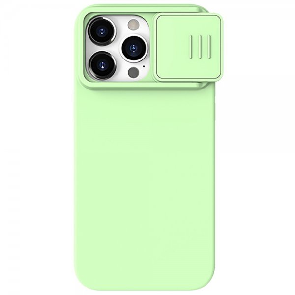 Nillkin iPhone 15 Pro Max CamShield Silky -suojakuori, vaaleanvihreä