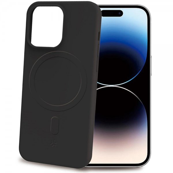 Celly iPhone 15 Pro Max Kuori CROMOMAG Musta