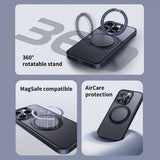 Baseus iPhone 15 Pro Max Kuori CyberLoop MagSafe Musta