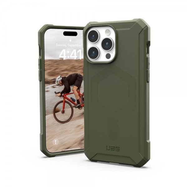 Urban Armor Gear (UAG) iPhone 15 Pro Max kuoret Essential Armor MagSafe Olive Drab