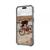 Urban Armor Gear (UAG) iPhone 15 Pro Max Essential Armor MagSafe -suojakuori, hopea