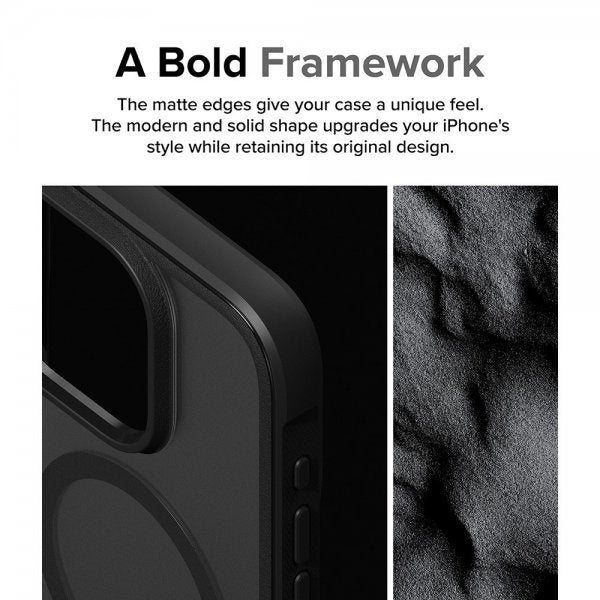 Ringke iPhone 15 Pro Max Kuori Fusion Bold Magnetic Matte Black
