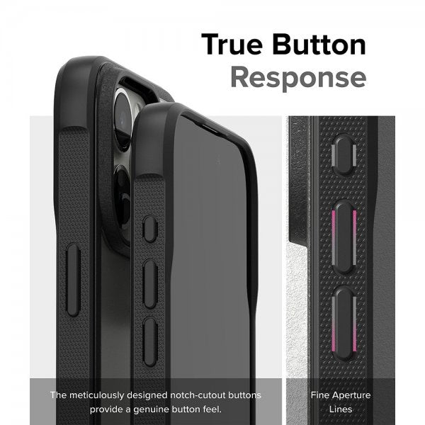 Ringke iPhone 15 Pro Max -suojakuori Fusion Bold, matta musta