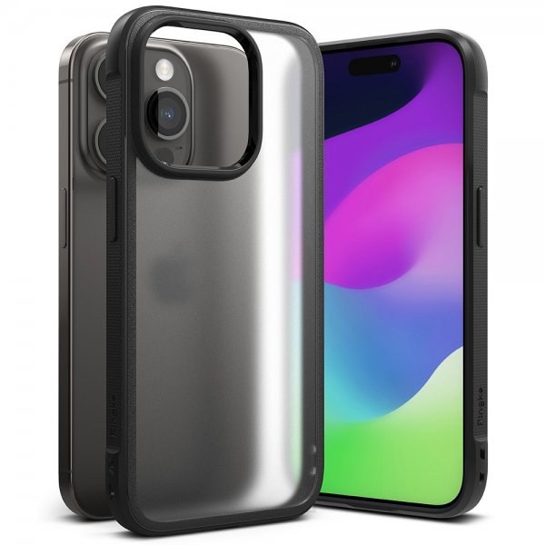 Ringke iPhone 15 Pro Max -suojakuori Fusion Bold, matta musta