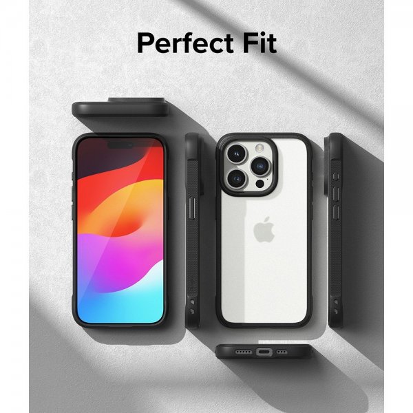 Ringke iPhone 15 Pro Max -suojakuori Fusion Bold, matta musta