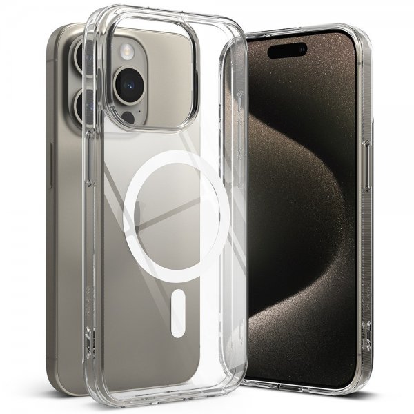 Ringke iPhone 15 Pro Max Kuori Fusion Magnetic Clear