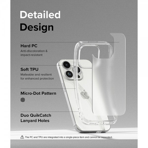 Ringke iPhone 15 Pro Max Kuori Fusion Matte Clear