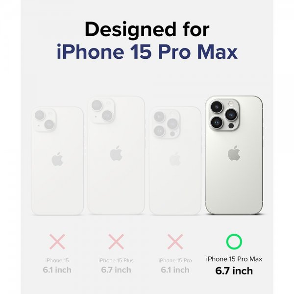 Ringke iPhone 15 Pro Max Kuori Fusion Matte Clear