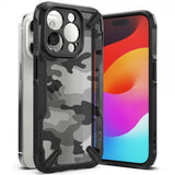 Ringke iPhone 15 Pro Max Kuori Fusion X Design Camo Black