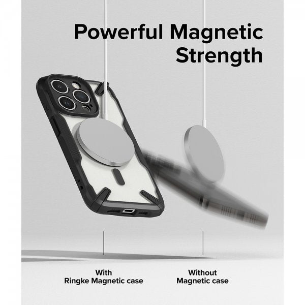 Ringke iPhone 15 Pro Max Kuori Fusion X Magnetic Matte Black