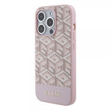 Guess iPhone 15 Pro Max Kuori G Cube MagSafe Pinkki