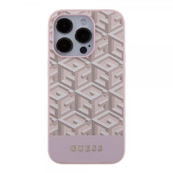 Guess iPhone 15 Pro Max Kuori G Cube MagSafe Pinkki