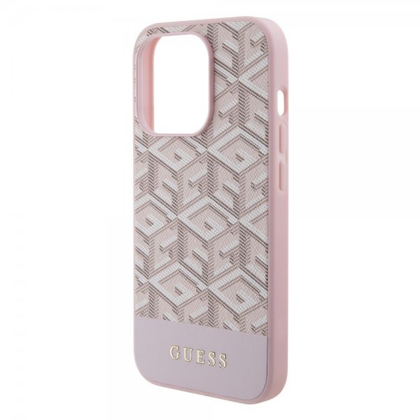 Guess iPhone 15 Pro Max Kuori G Cube MagSafe Pinkki