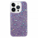 iPhone 15 Pro Max Kuori Glitterpaljeteilla Violetti
