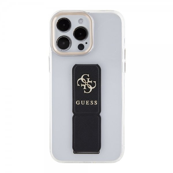 Guess iPhone 15 Pro Max Kuori Grip Stand Clear Transparent