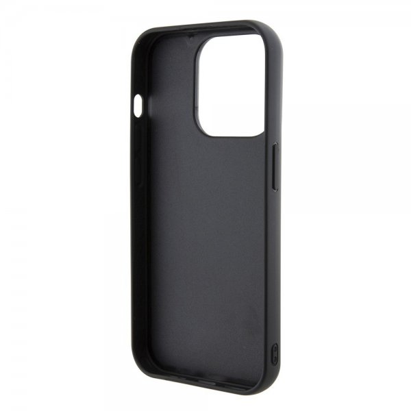 Karl Lagerfeld iPhone 15 Pro Max -suojakuori jalustatoiminnolla, musta