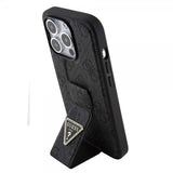 Guess iPhone 15 Pro Max Kuori Grip Stand Function Musta