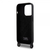 Karl Lagerfeld iPhone 15 Pro Max Suojakuori Ikonik Crossbody Musta