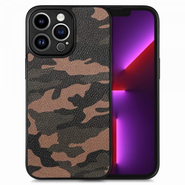 iPhone 15 Pro Max Kuori Maastokuvio Ruskea