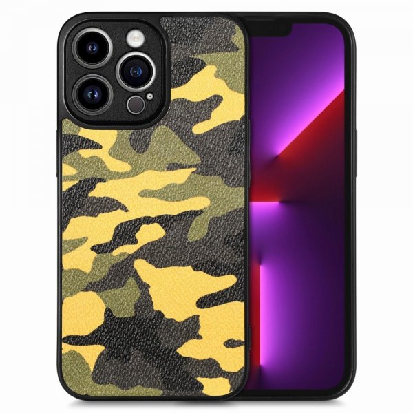 iPhone 15 Pro Max Kuori Maastokuvio Keltainen