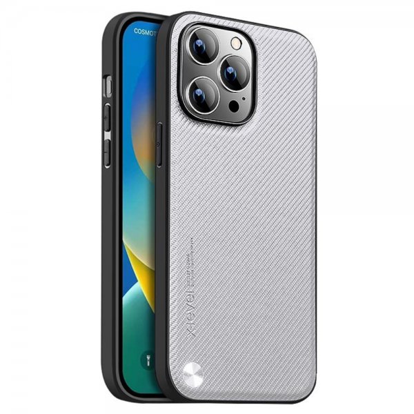X-Level iPhone 15 Pro Max -kuori Kevlar II -sarja harmaa