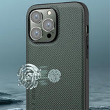 X-Level iPhone 15 Pro Max -kuori Kevlar II -sarja harmaa