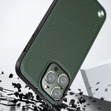 X-Level iPhone 15 Pro Max Kuori Kevlar II Series Vihreä