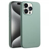 Qialino iPhone 15 Pro Max -tekonahkakuori MagSafella, vihreä