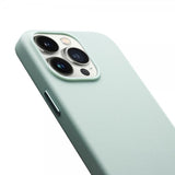 Qialino iPhone 15 Pro Max -tekonahkakuori MagSafella, vihreä
