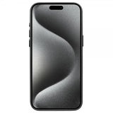 Qialino iPhone 15 Pro Max -tekonahkakuori MagSafe - Musta