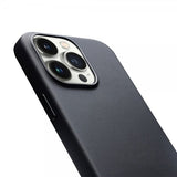 Qialino iPhone 15 Pro Max -tekonahkakuori MagSafe - Musta