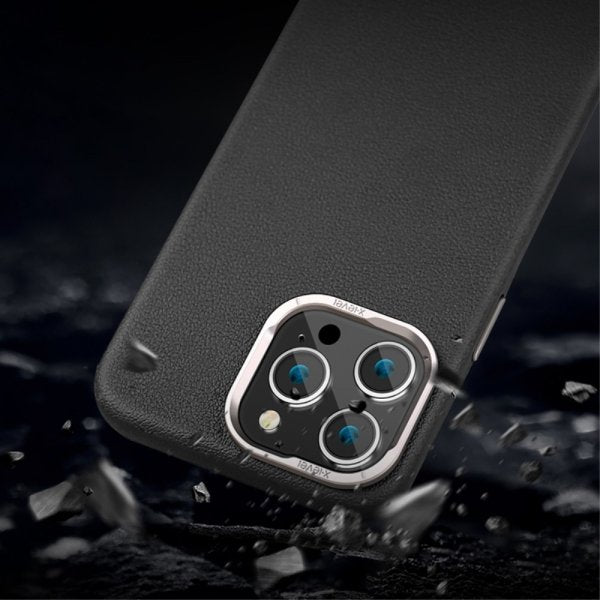 X-Level iPhone 15 Pro Max Kuori Nahkatekstuuri MagSafe Ruskea
