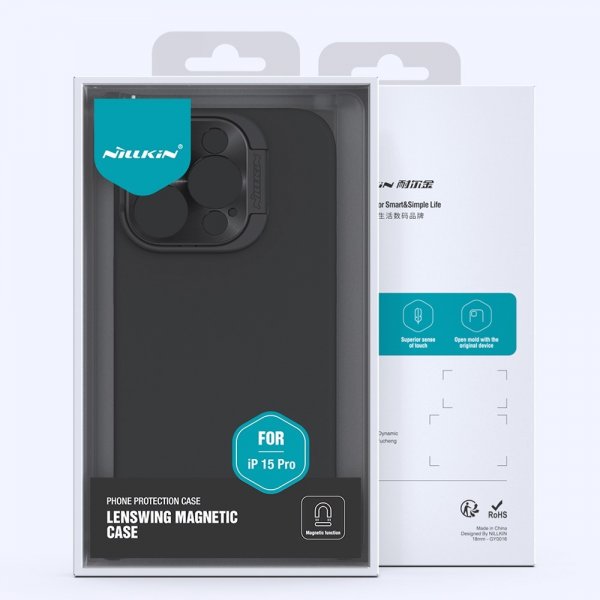 Nillkin iPhone 15 Pro Max Suojakuori LensWing MagSafe Vihreä