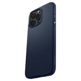 Spigen iPhone 15 Pro Max -suojakuori, Liquid Air, Navy Blue