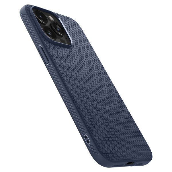 Spigen iPhone 15 Pro Max -suojakuori, Liquid Air, Navy Blue