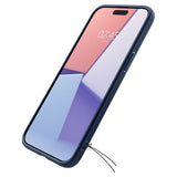 Spigen iPhone 15 Pro Max -suojakuori, Liquid Air, Navy Blue