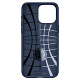 Spigen iPhone 15 Pro Max -suojakuori, Liquid Air, Navy Blue