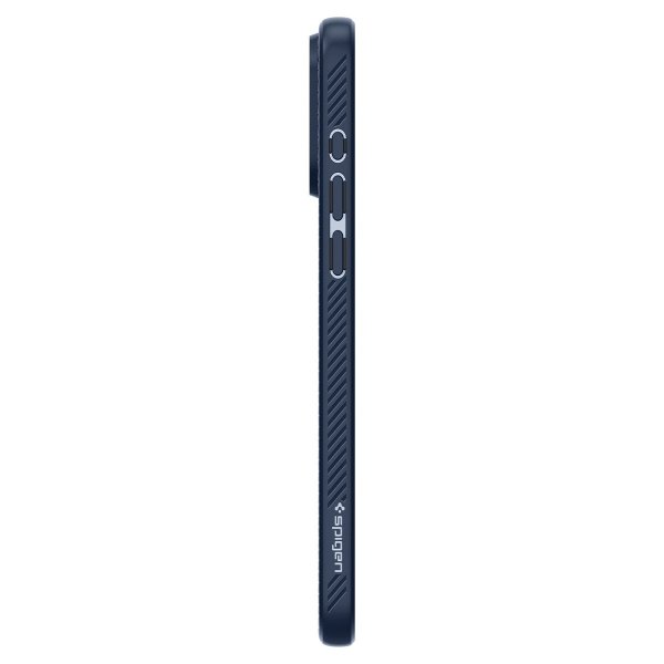 Spigen iPhone 15 Pro Max -suojakuori, Liquid Air, Navy Blue
