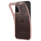 Spigen iPhone 15 Pro Max -suojakuori, Liquid Crystal Glitter Rose Quartz