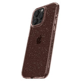 Spigen iPhone 15 Pro Max -suojakuori, Liquid Crystal Glitter Rose Quartz