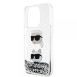 Karl Lagerfeld iPhone 15 Pro Max Kuori Liquid Glitter Karl & Choupette Hopea