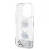 Karl Lagerfeld iPhone 15 Pro Max Kuori Liquid Glitter Karl & Choupette Hopea