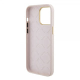 Guess iPhone 15 Pro Max Kuori Liquid Silicone Metal Logo Pink