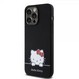Hello Kitty iPhone 15 Pro Max -kuoret nestemäinen silikoni musta