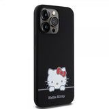 Hello Kitty iPhone 15 Pro Max -kuoret nestemäinen silikoni musta