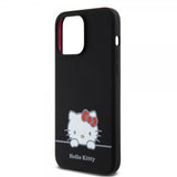 Hello Kitty iPhone 15 Pro Max -kuoret nestemäinen silikoni musta